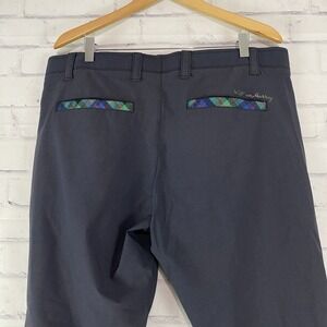 William Murray Pants Men's Size 36 Chino Stretch 34" Inseam‎ Grey Blue Golfing